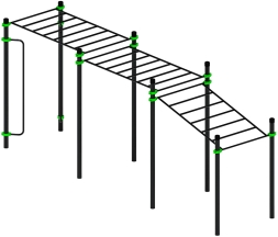 Воркаут ЛОВ 108 зеленый ВТ 102.11-02, фото 2