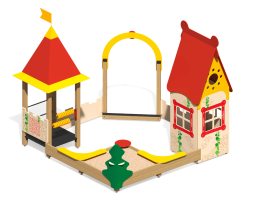 Песочный дворик Белоснежка ПС-31 без горки для детской площадки, фото 2 Песочный дворик Белоснежка ПС-31 без горки для детской площадки, фото 2