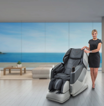 Домашнее массажное кресло Casada Aura White Gray