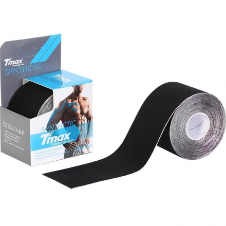 Тейп кинезиологический Tmax Synthetic Black (5 см x 5 м), арт. 423341, черный, фото 1