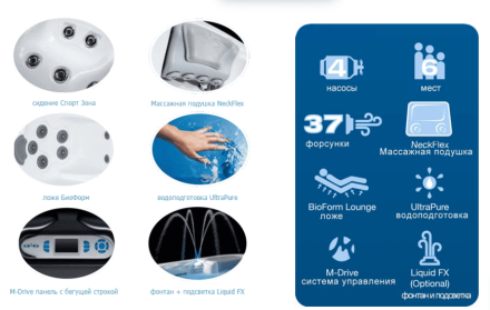 Спа бассейн Dimension One Spas Reflections Californian, фото 2