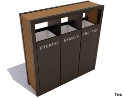 Урна уличная «Эко», Лиственница, фото 2