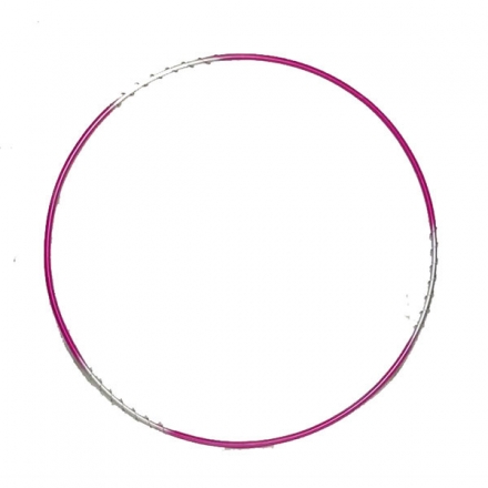 Обруч гимнастический стальной d-900мм 770гр массажный с 3-мя пружинками, фото 1