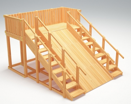 Зимняя деревянная горка “Зима wood”-4, фото 1