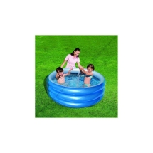 Бассейн круглый Металлик бортик 3 кольца, 170х53 см (51042B)