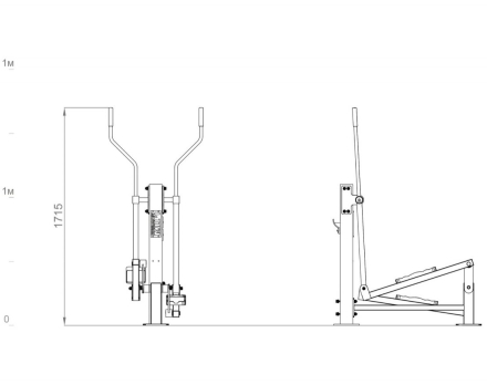Уличный тренажер Эллиптический FO-04.01, фото 4