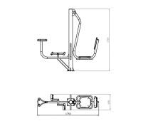 Уличный тренажер TORUDA "Велосипед + Жим ногами" Уличный тренажер TORUDA "Велосипед + Жим ногами"