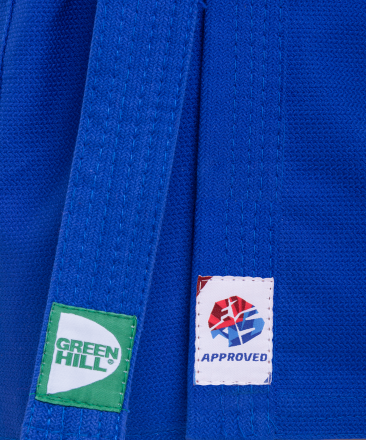 Куртка для самбо JS-303, синяя, р.2/150, фото 2