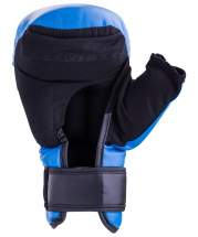 Перчатки для рукопашного боя HSIF RF3208, 8oz, к/з, синий