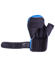 Перчатки для рукопашного боя HSIF RF3208, 8oz, к/з, синий