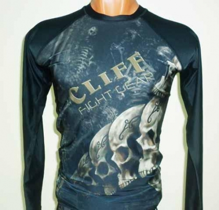 Рашгард ULI-8086 черно-коричневый, р.S, фото 1