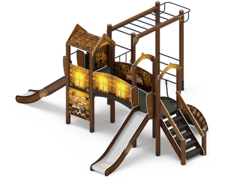 Детская игровая площадка Рада (Эко) Н 1200 ДИК 2.01.2.08-32, фото 3