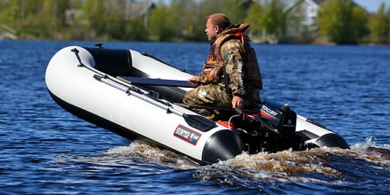 Лодка ПВХ Хантер 335 А Лайт надувная под мотор, фото 7