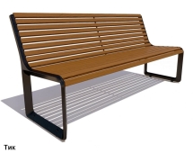 Скамейка чугунная Милан, Лиственница 0,6 м Скамейка чугунная Милан, Лиственница 0,6 м