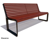 Скамейка чугунная Милан, Лиственница 0,6 м Скамейка чугунная Милан, Лиственница 0,6 м