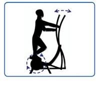 Эллиптический тренажер из нержавеющей стали УТЭ-057