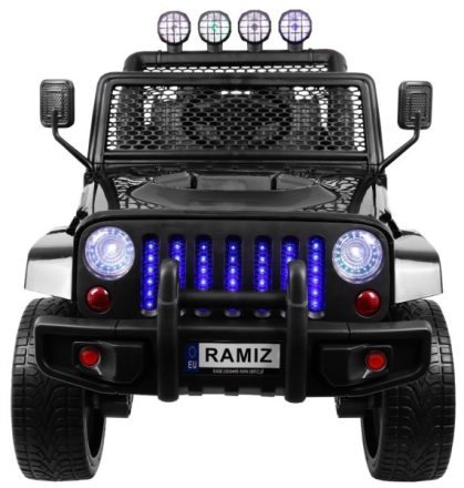 Детский электромобиль Black Jeep 4WD 12V - S2388, фото 4