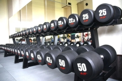 Aerofit AFDB2,5-25 набор обрезиненных гантелей, фото 3