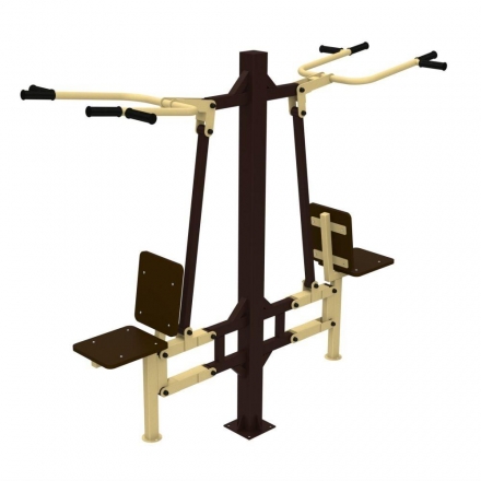 Уличный тренажер &quot;Вертикальная тяга двойная&quot;, фото 1