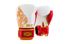 UFC Premium True Thai Перчатки для бокса (белые/красные)