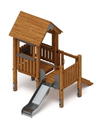 Игровой комплекс (лиственница темный) ДИК 1.24.01-Л.И1.01, фото 2