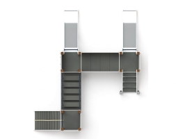 Детская игровая площадка Королевство (Коты) ДИК 1.15.03-11 H=900, фото 5