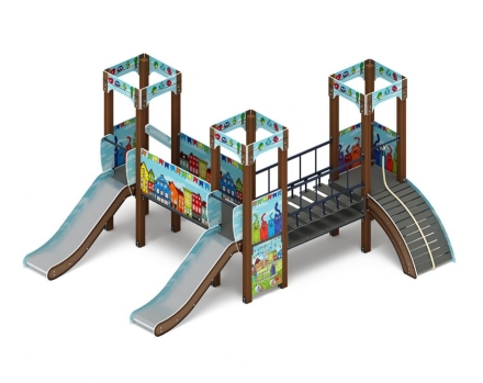 Детская игровая площадка Королевство (Коты) ДИК 1.15.03-11 H=900, фото 3