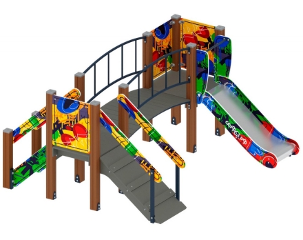 Детская игровая площадка Карапуз Граффити ДИК 1.001.06-03 Н=750, фото 3