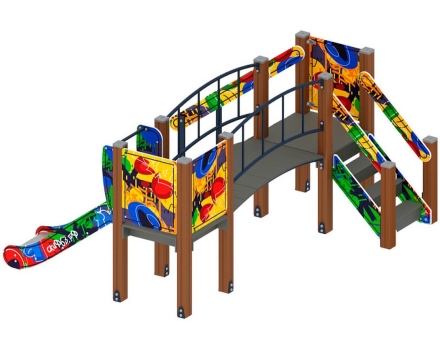 Детская игровая площадка Карапуз Граффити ДИК 1.001.06-03 Н=750, фото 4