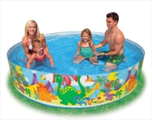 Бассейн жесткий "Динозавр", 244х46см, 3+ 58472 Бассейн жесткий "Динозавр", 244х46см, 3+ 58472