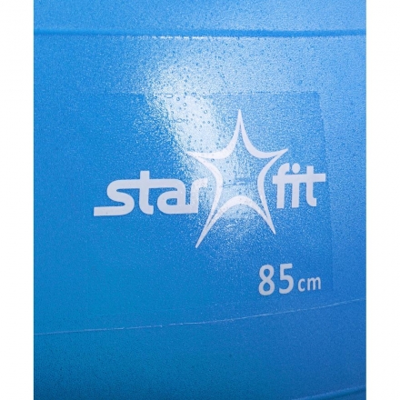 Мяч гимнастический GB-102 с насосом (85 см, синий, антивзрыв), фото 3