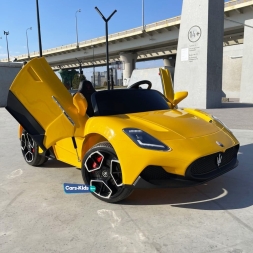 Электромобиль Maserati MC20 желтый, фото 4