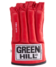 Перчатки снарядные ROYAL CMR-2076, шингарды, кожа, красные