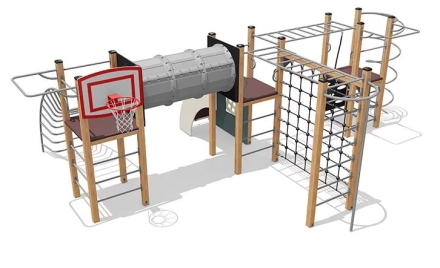 Спортивный комплекс ВСТ 5540 для уличной площадки, фото 2