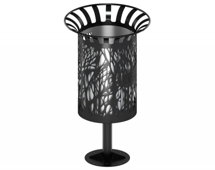 Урна Порядок 5 с баком (под анкера). С логотипом, фото 3