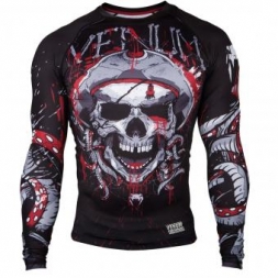 Рашгард Venum Pirate 3.0 Black/Red L/S, фото 1