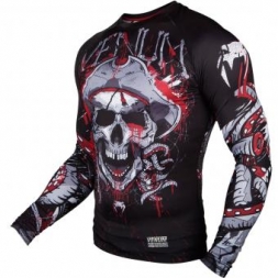 Рашгард Venum Pirate 3.0 Black/Red L/S, фото 2