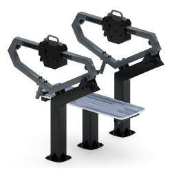 Жим лежа (серый) - Уличный тренажер - СТ 026-13.П , фото 2