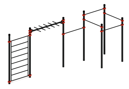 Воркаут 108 красный ВТ 12.22-01, фото 4