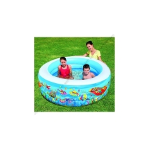 Бассейн круглый Подводный мир, бортик - 3 кольца, 152х51 см (51121B)