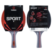 Ракетка для н/т TORRES Sport 1*, арт.TT0005, для любителей, накладка 1,5 мм, конич. ручка Ракетка для н/т TORRES Sport 1*, арт.TT0005, для любителей, накладка 1,5 мм, конич. ручка