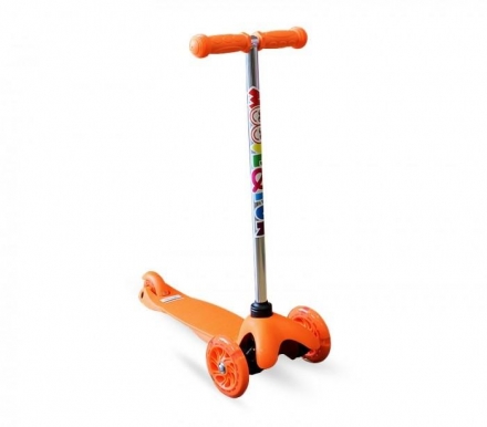 Самокат трехколесный Moove&amp;Fun   MF-MINI-LED розовый, фото 4