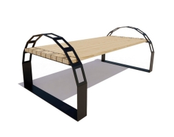 Парковая скамейка Арка, Лиственница 2 м, фото 2