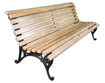 Скамейка Алушта, Лиственница 0,6 м Скамейка Алушта, Лиственница 0,6 м