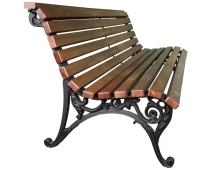 Скамейка Алушта, Лиственница 0,6 м Скамейка Алушта, Лиственница 0,6 м