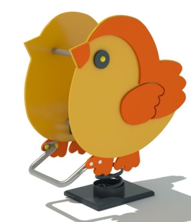 Качалка на пружине КНП Цыплёнок для детской площадки, фото 1