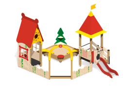 Песочный дворик Белоснежка ПС-49 с горкой для детской площадки, фото 1 Песочный дворик Белоснежка ПС-49 с горкой для детской площадки, фото 1