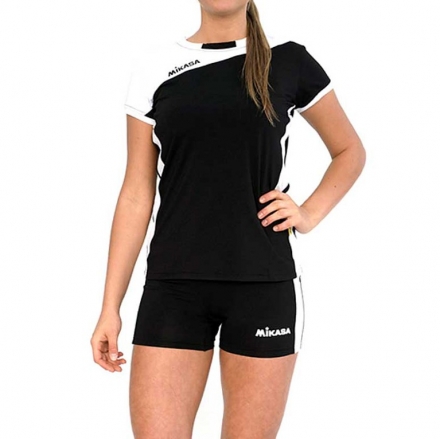 Форма волейб. жен. "MIKASA", арт. MT376-046-XS, р. XS, 100% полиэстер, бело-черный, фото 1