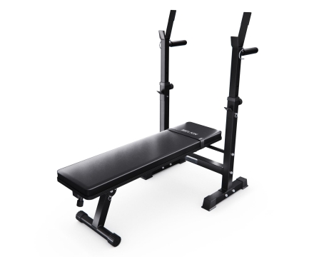 Усиленная скамья со стойками под штангу DFC MELKIN, фото 1