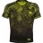 Компрессионная футболка Venum "Fusion" Compression T-shirt - Black Yellow Short Sleeves